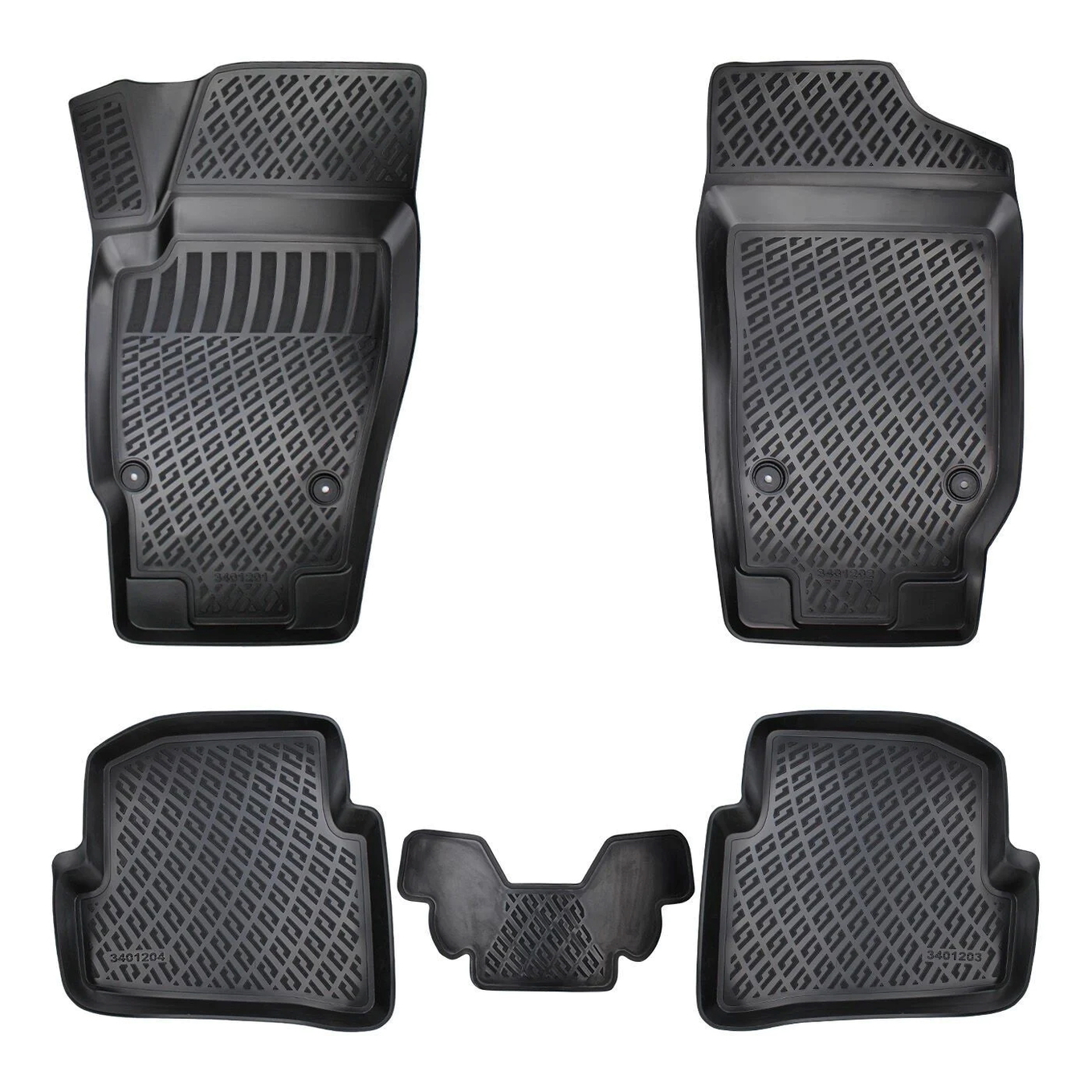 3D Fussmatten passend für Seat Ibiza 4 (IV) Baujahr 2008-2017