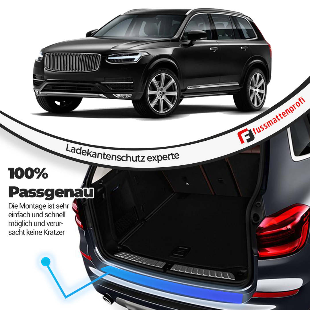 Ladekantenschutz aus Edelstahl Chrom Passend für Volvo XC 70 Baujahr 2007-2016 1