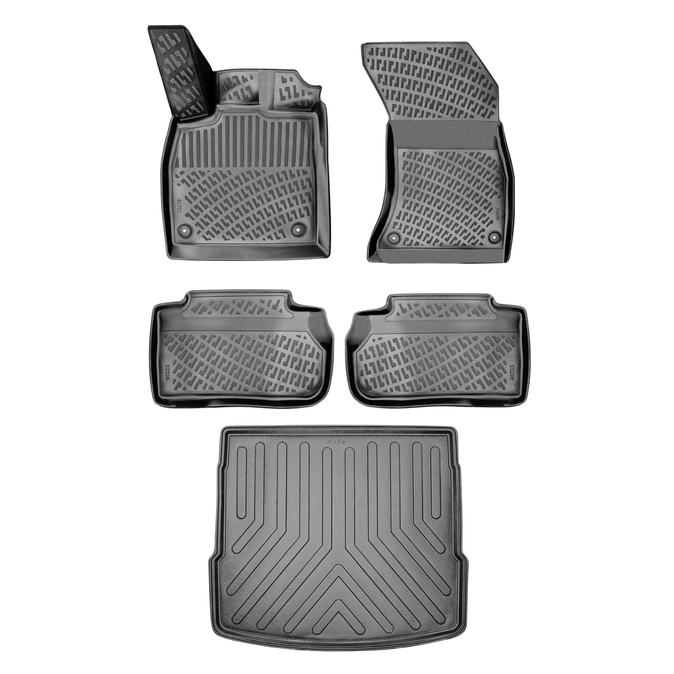 3D Auto Gummimatten & Kofferraumwanne Set für Audi Q5 (1.Gen) 2009-2017 #2