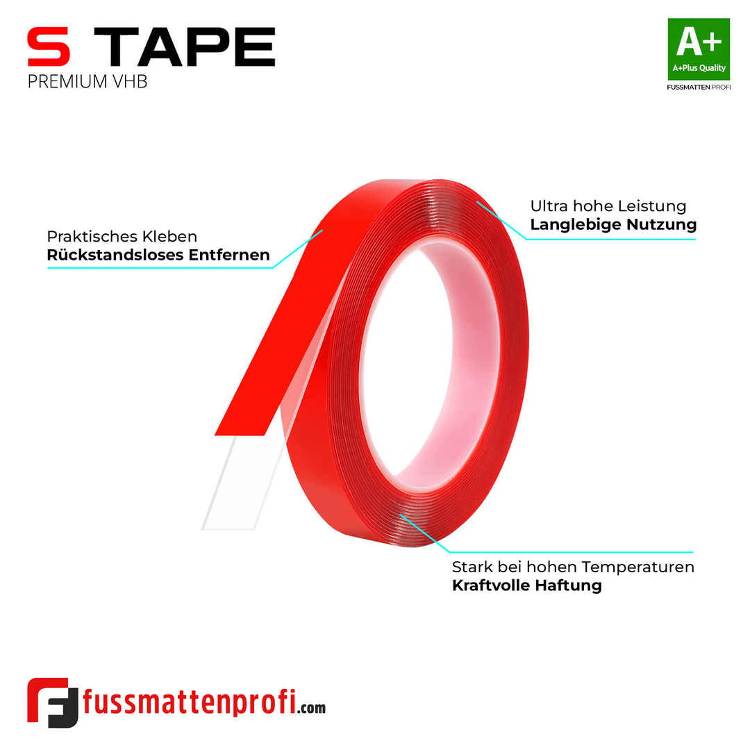 VHB Doppelseitiges Transparentband unsichtbares Klebeband Für Innen- & Außenbereich 10mm x 5m #2