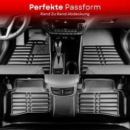 5D Premium Auto Fussmatten TPE Set passend für Fiat 500 X Baujahr 2014-2023 thumbnail
