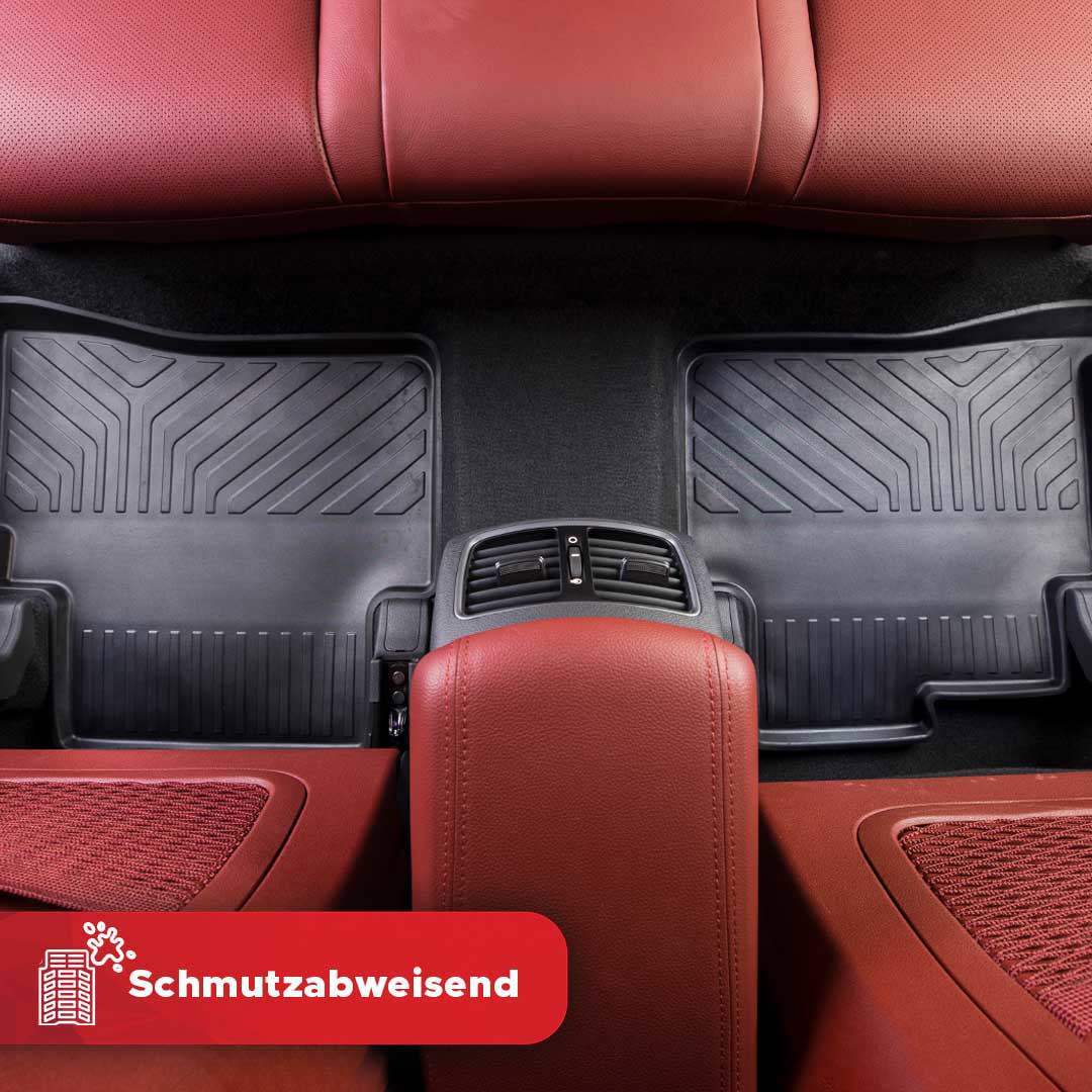 3D Premium Gummi Auto Fussmatten Set Passend für Nissan Navara Baujahr ab 2020 7