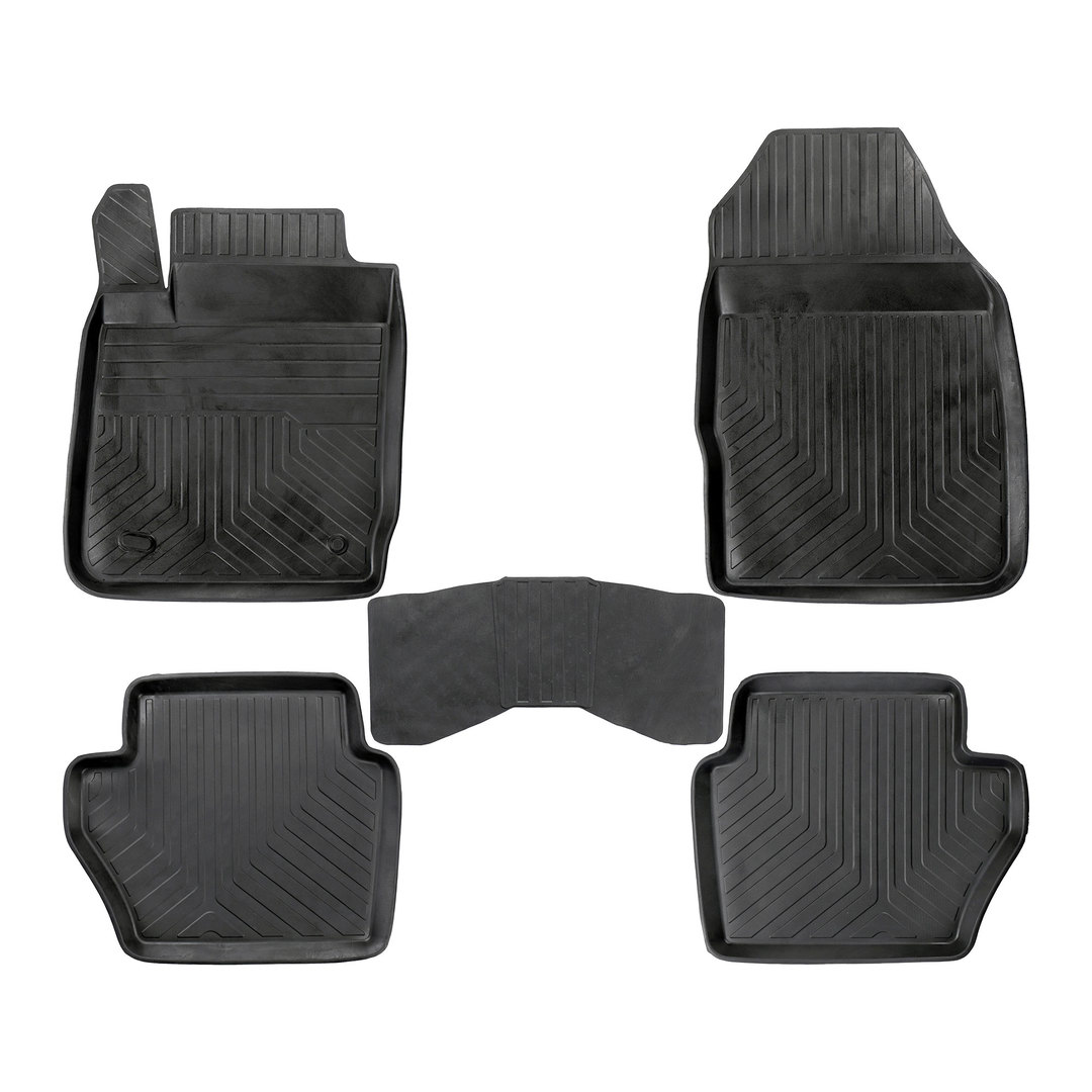 3D Premium Gummi Auto Fussmatten Set Passend für Ford EcoSport Baujahr ab 2017 2