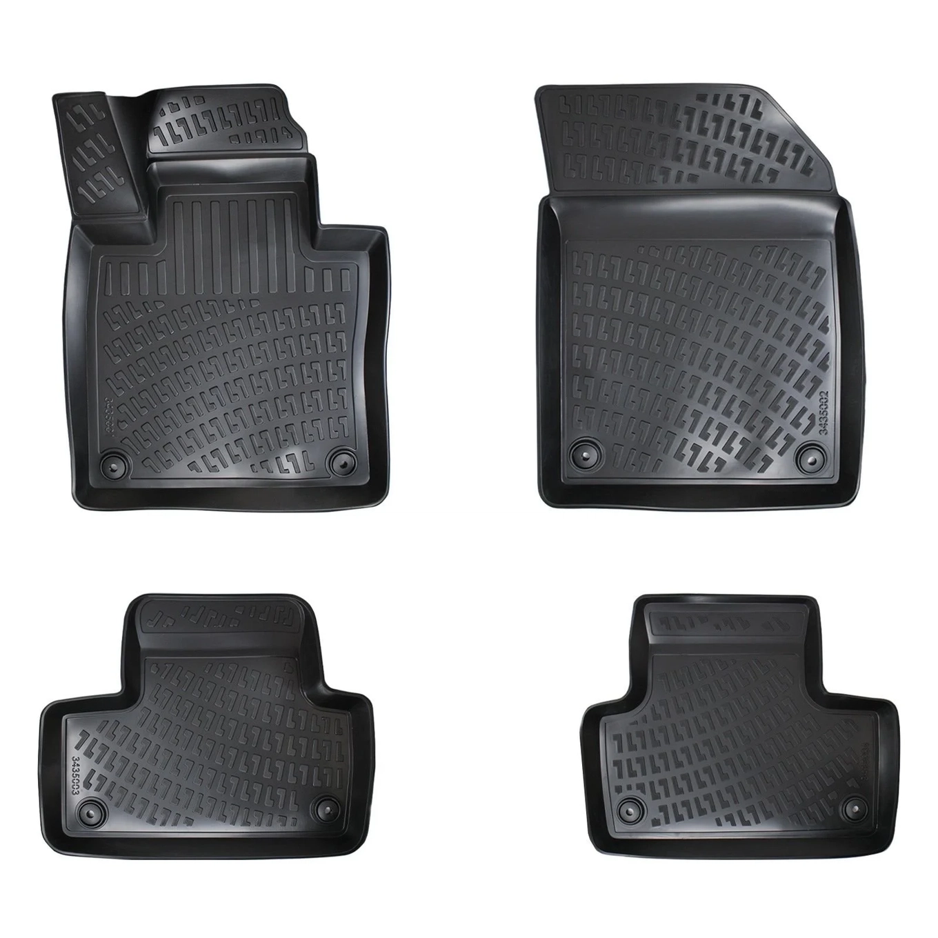 3D Auto Fussmatten Set passend für Volvo XC-60 Plug in HYBRID Baujahr ab 2022 1