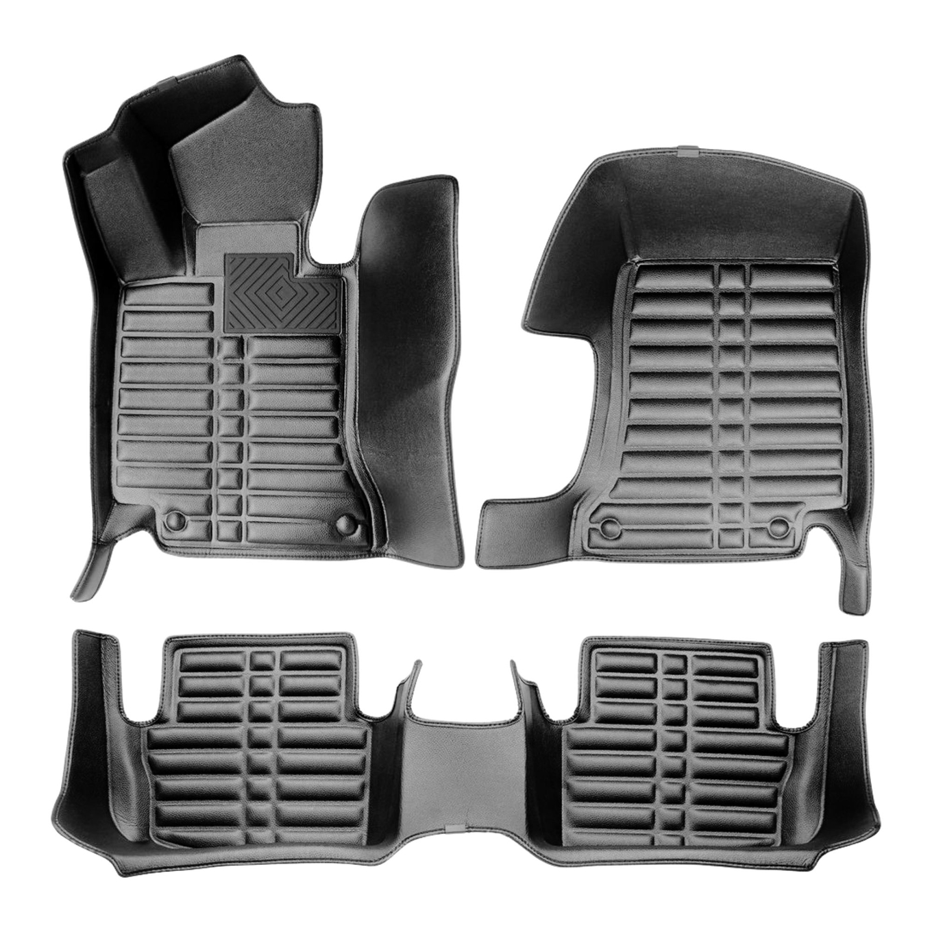 5D Premium Auto Fussmatten TPE Set passend für Mercedes C- Coupé (C205) Baujahr 2015-2018 2