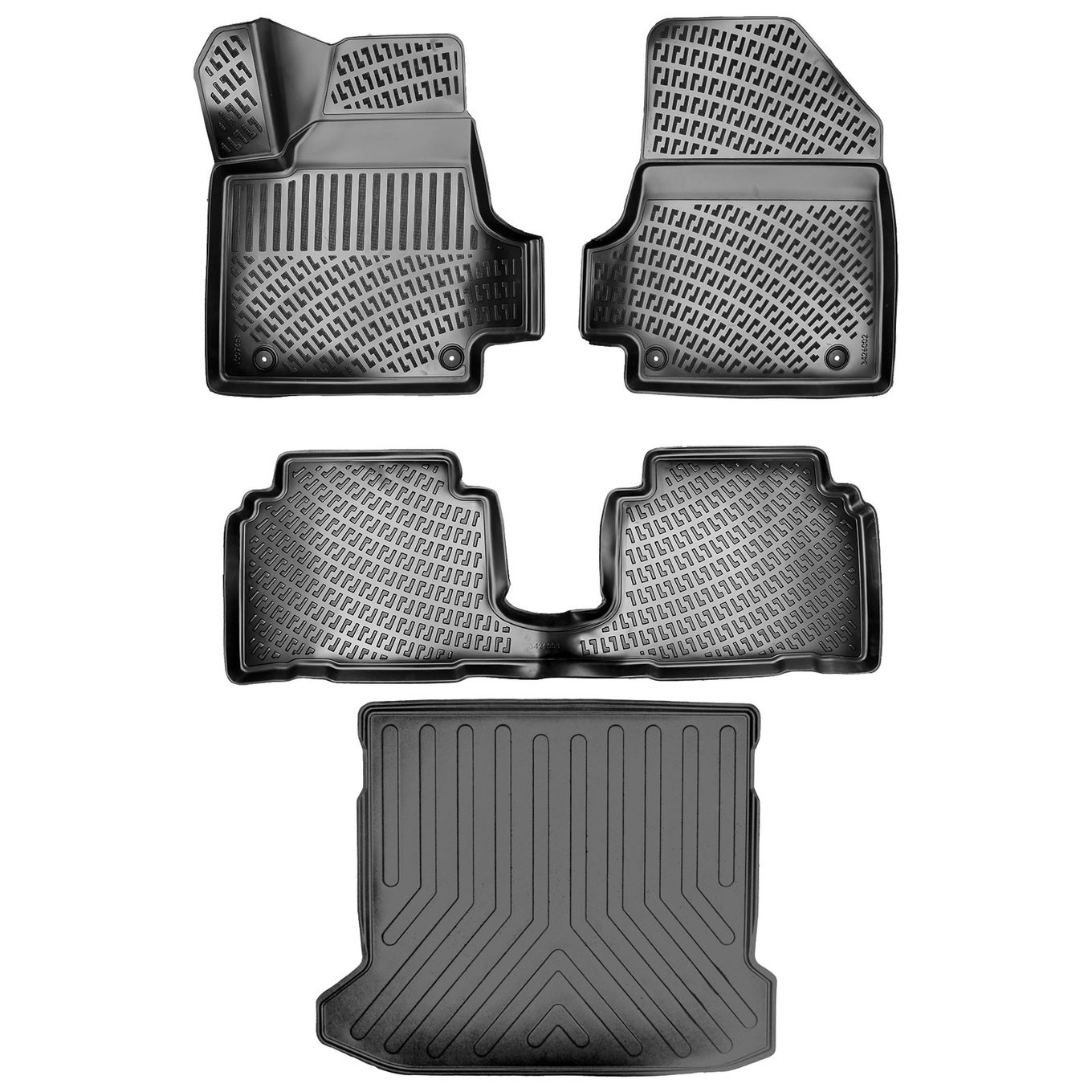 3D Auto Gummimatten & Kofferraumwanne Set für Hyundai IONIQ 5 Baujahr ab 2021 2