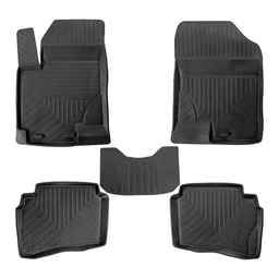 3D Premium Gummi Auto Fussmatten Set Passend für Kia Ceed Baujahr 2006-2012 thumbnail