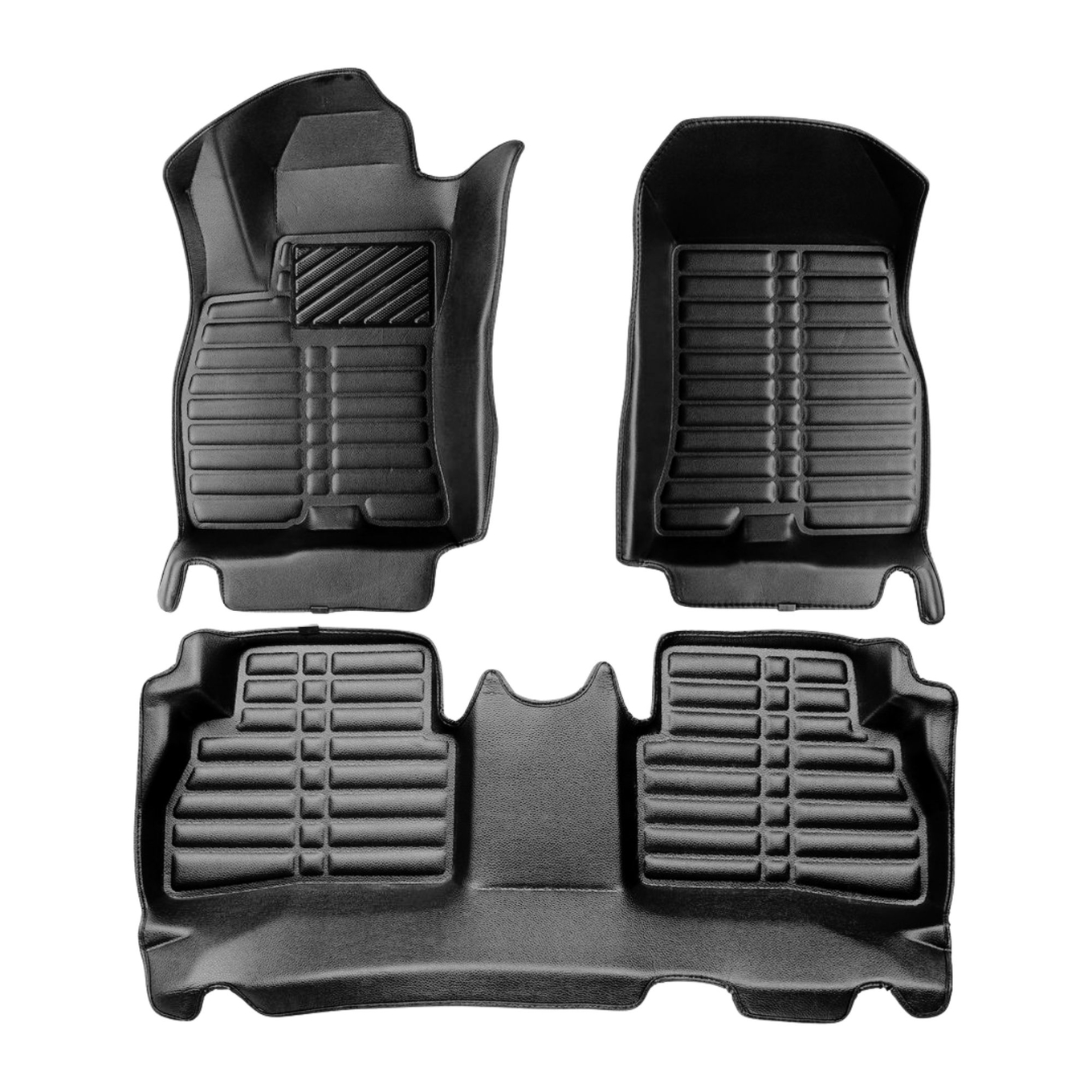 5D Premium Auto Fussmatten TPE Set passend für Fiat Doblo (2.Gen) Baujahr 2010-2022 #2