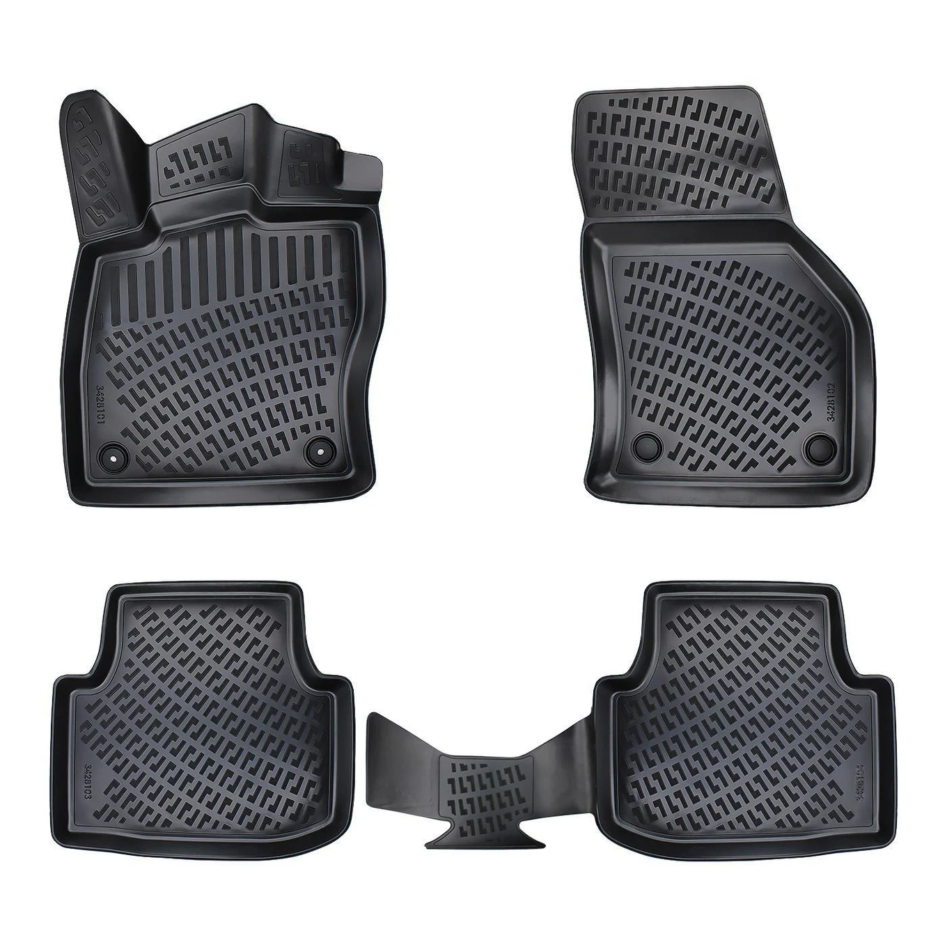 3D Fussmatten passend für Seat Leon Schaltgetriebe (MK4) ab 2020