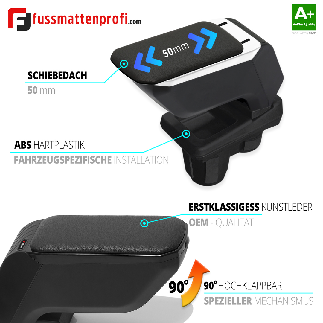 Mittelarmlehne Armauflage GRAU Passend für Dacia Duster Baujahr 2009-2018 4