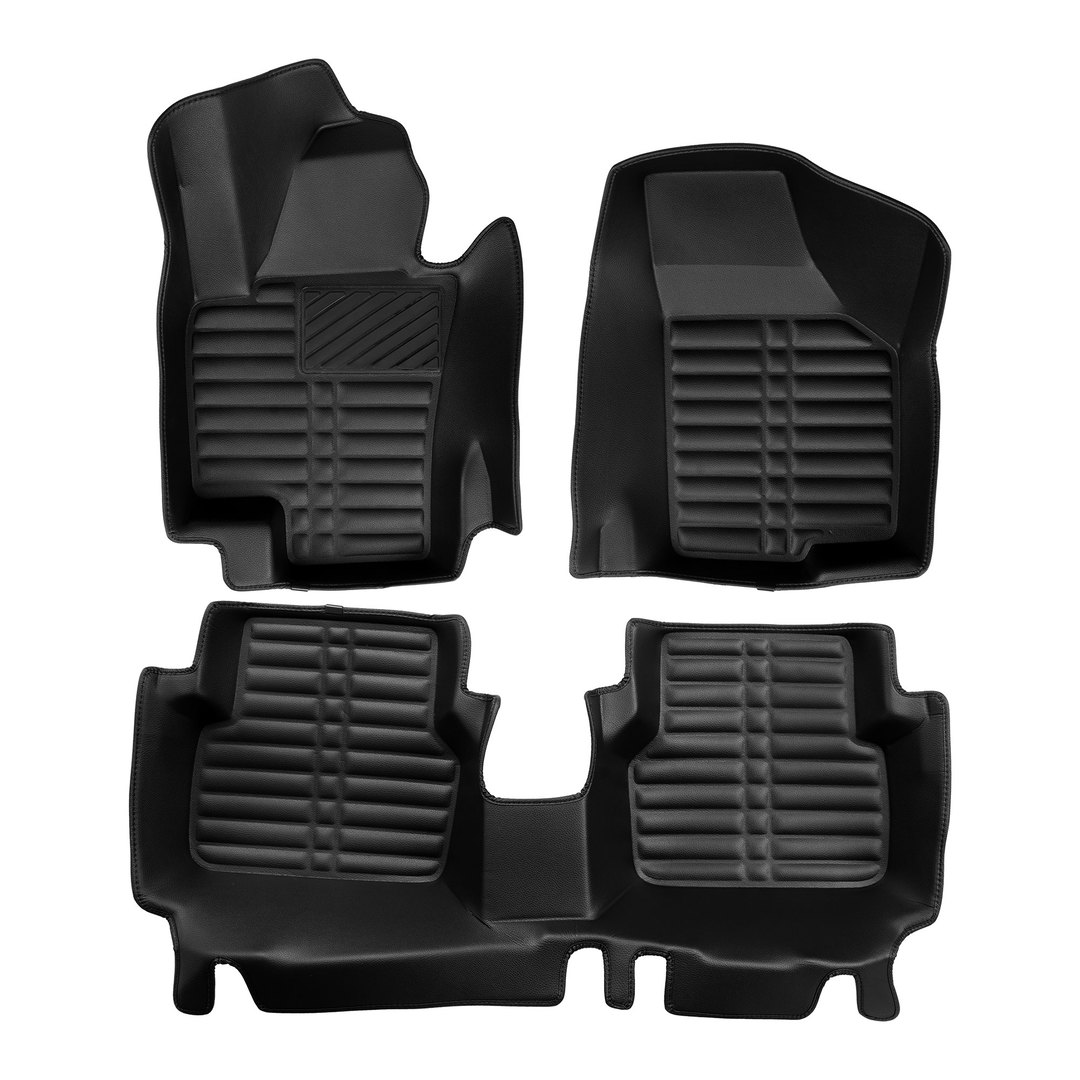 5D Premium Auto Fussmatten TPE Set passend für VW Tiguan (1.Gen) Baujahr 2007-2016 2
