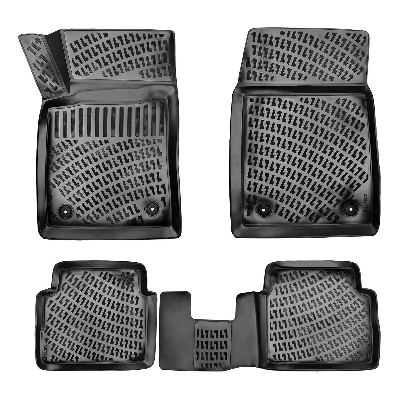 3D Premium Gummi Auto Fussmatten Set Passend für Opel Vectra (C) Baujahr 2003-2008