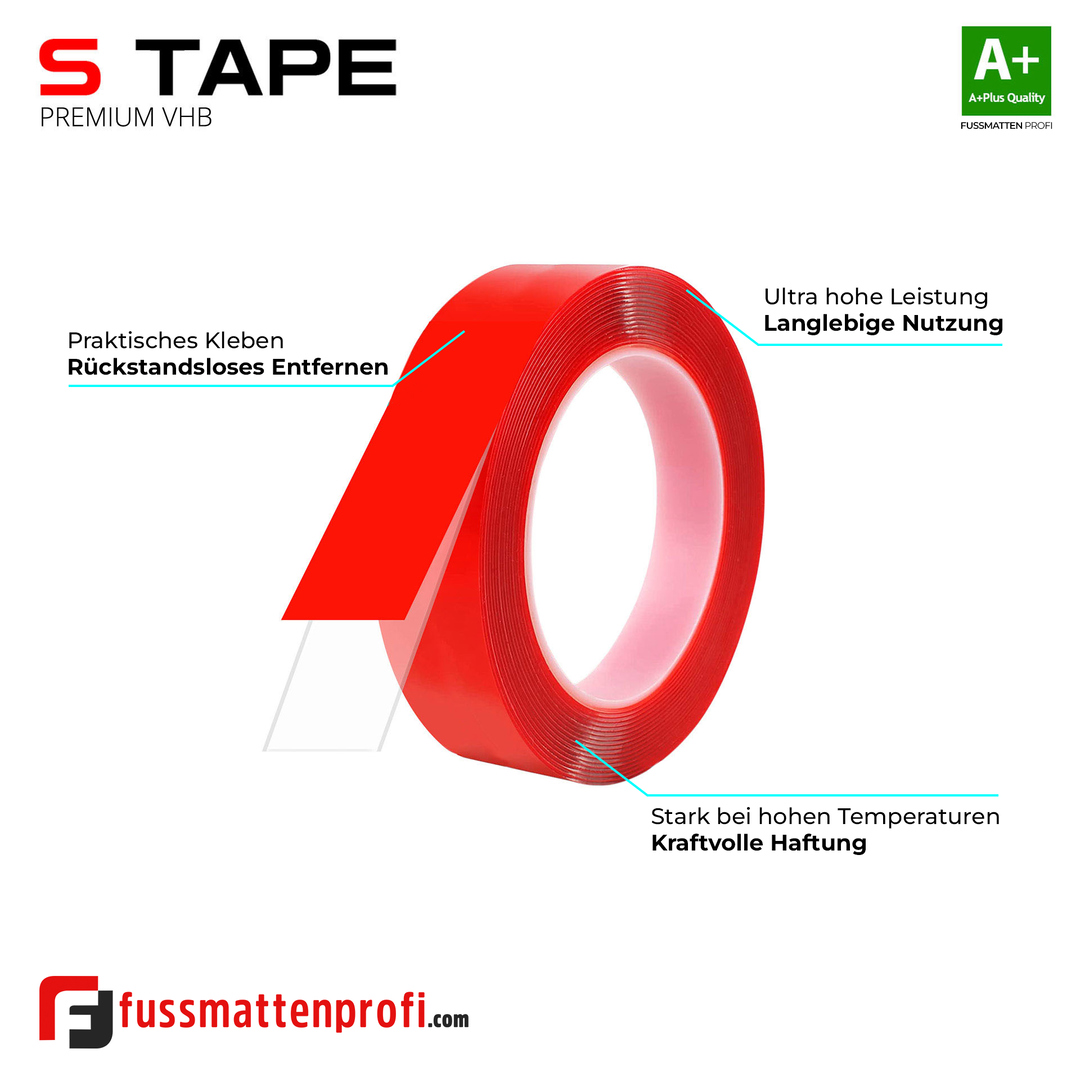 VHB Doppelseitiges Transparentband unsichtbares Klebeband Für Innen- & Außenbereich 15mm x 5m #2