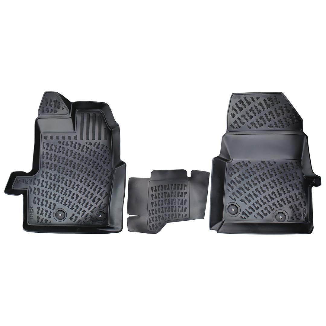 3D Auto Fussmatten Set passend für Ford TRANSIT CUSTOM (2 Sitz) Baujahr 2012-2023 1