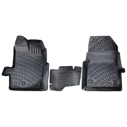 3D Auto Fussmatten Set passend für Ford TRANSIT CUSTOM (2 Sitz) Baujahr 2012-2023 thumbnail
