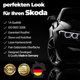Ladekantenschutz aus Edelstahl Chrom mit Abkantung Passend für Skoda Scala Baujahr ab 2018 thumbnail
