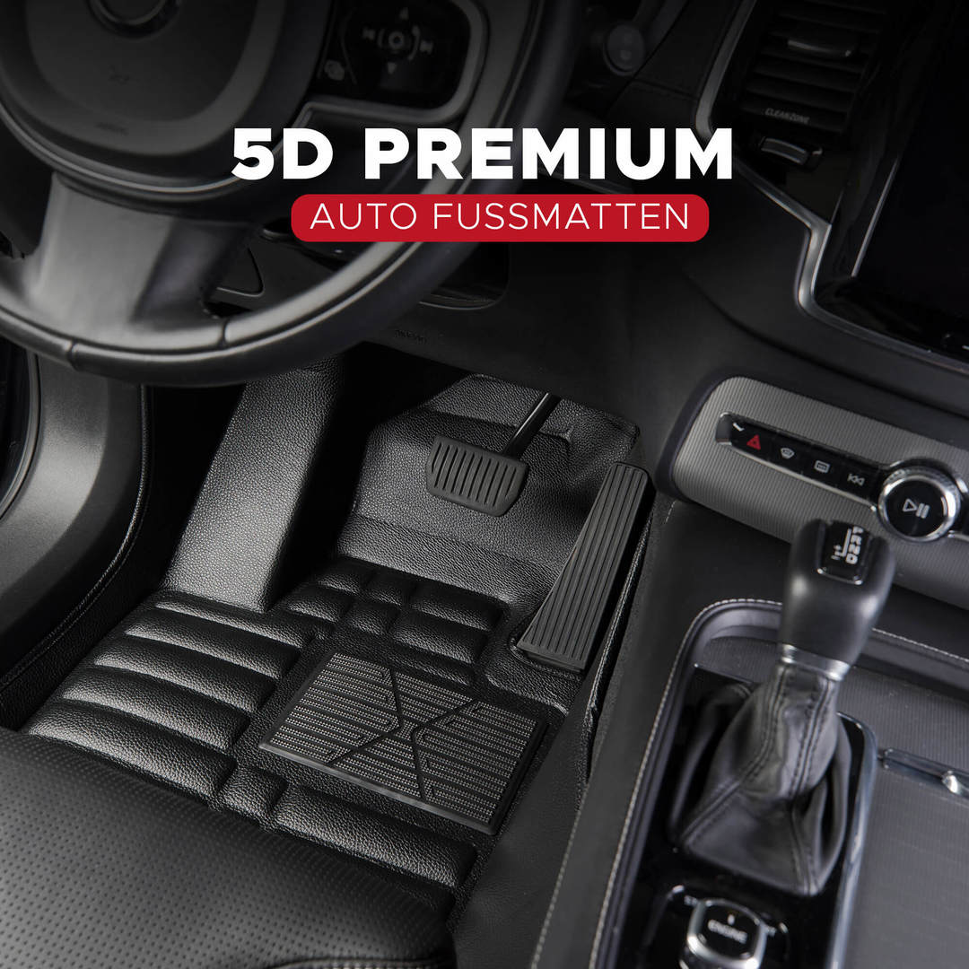 5D Premium Auto Fussmatten & Kofferraumwanne (3D) Set für Audi A4 B9 Baujahr ab 2015