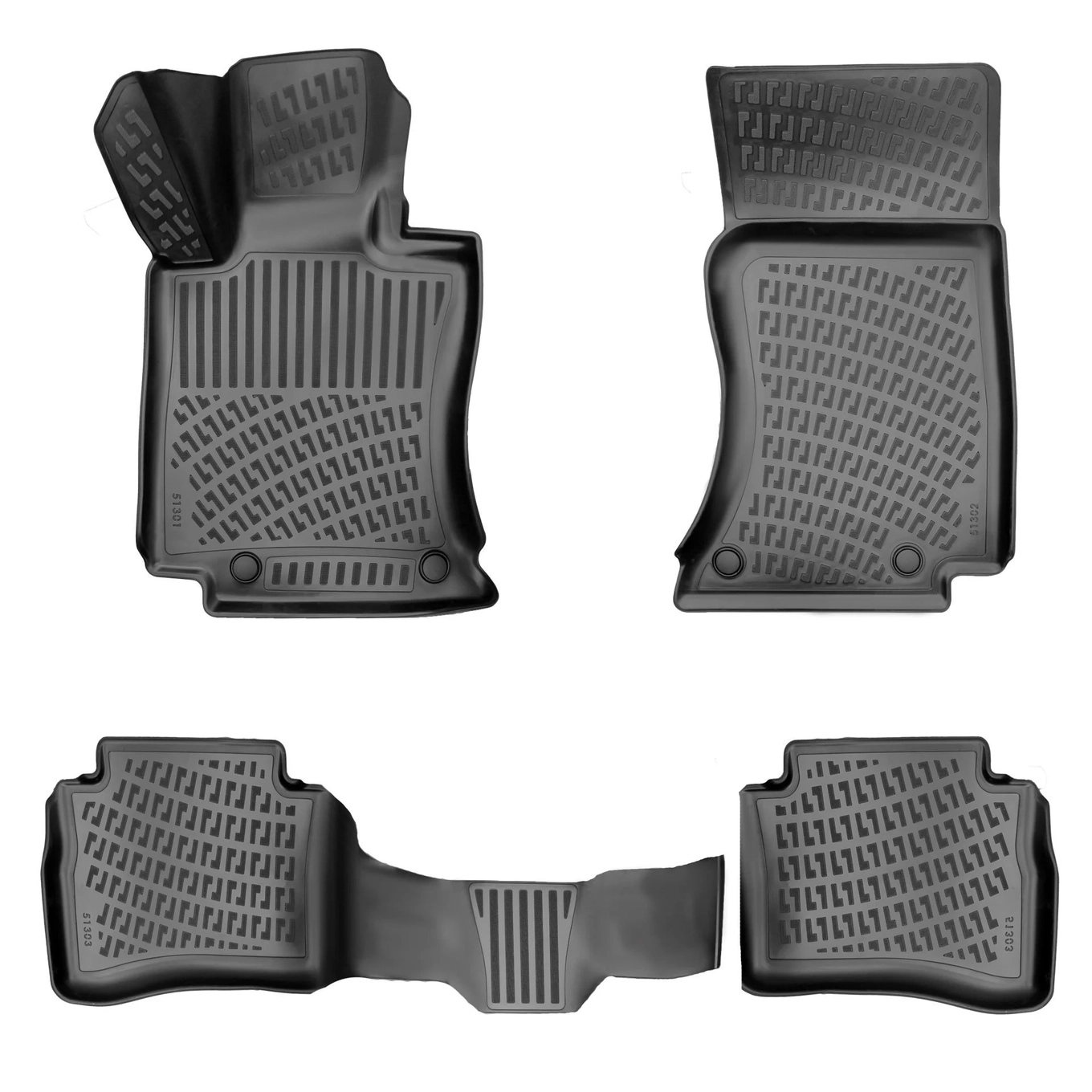 3D Auto Gummimatten & Kofferraumwanne Set für Mercedes E Klasse W214 Baujahr ab 2023