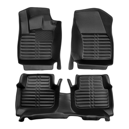 5D Premium Auto Fussmatten TPE Set passend für VW Tiguan Allspace Baujahr 2017-2020 thumbnail