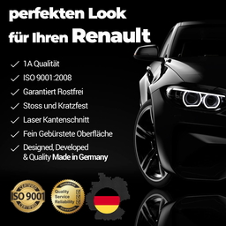 Chrom Ladekantenschutz Gebürstet aus Edelstahl Mit Abkantung Passend für Renault Clio 5 Baujahr ab 2019 thumbnail