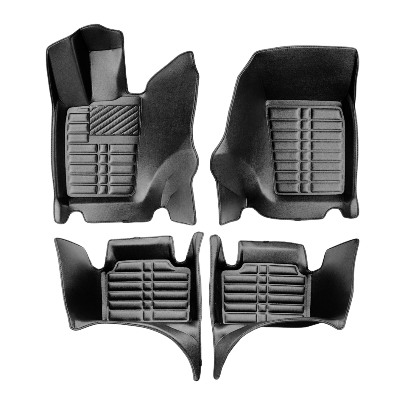 5D Premium Auto Fussmatten TPE Set passend für Porsche Panamera (2.Gen) Baujahr 2016-2023 2