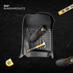 5D Premium Auto Fussmatten TPE Set passend für VW Passat (B8) Baujahr 2014-2023 thumbnail