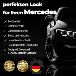 Ladekantenschutz Stoßstangenschutz Passend für Mercedes Benz ML (W164) Baujahr 2005-2011 aus Edelstahl Chrom thumbnail