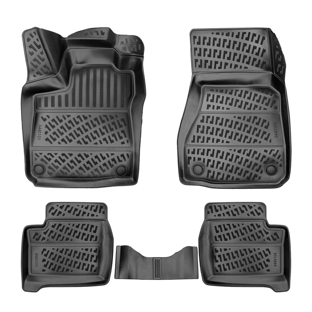 3D Auto Fussmatten Set passend für Smart Forfour ELEKTRO (2.Gen) 4 Türig Baujahr 2014-2021 #2