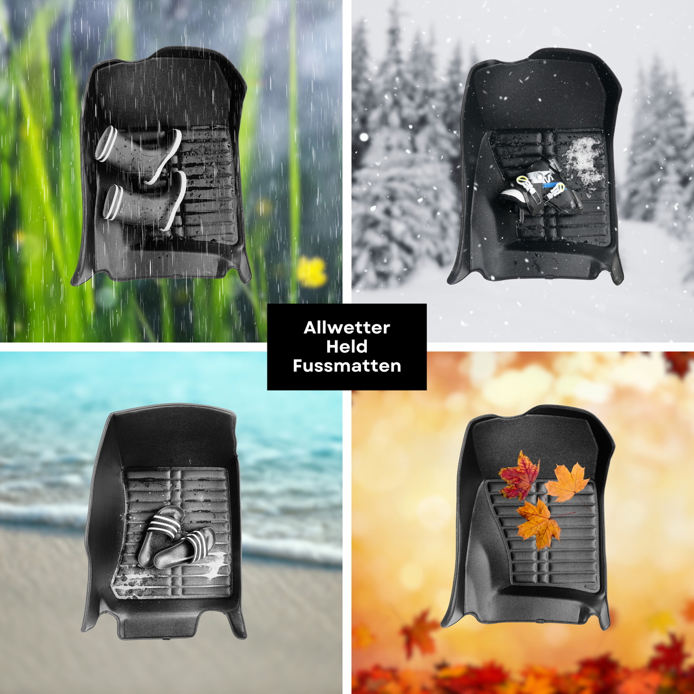 5D Premium Auto Fussmatten TPE Set passend für Renault Scenic (4.Gen) Baujahr ab 2016 10