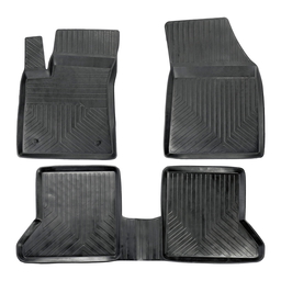 3D Premium Gummi Auto Fußmatten Set Passend für Renault Express Baujahr ab 2021 thumbnail