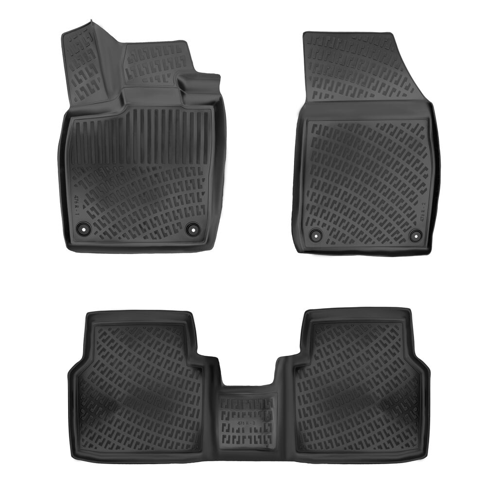 3D Auto Fußmatten Set für Audi Q4 e-tron Elektrik Baujahr ab 2021 #2