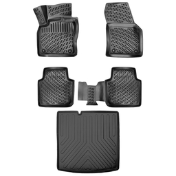 3D Auto Gummimatten & Kofferraumwanne Set für Skoda ENYAQ Baujahr ab 2020 thumbnail