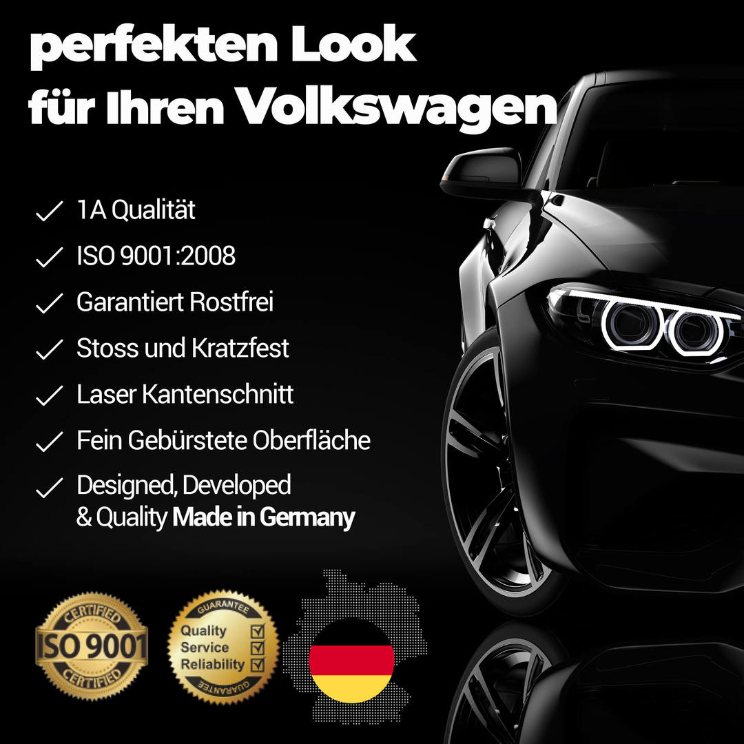 Gepäckschwelle Innenschutz aus Edelstahl Chrom Passend für VW Tiguan (2.Gen) Baujahr ab 2016 2