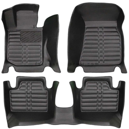 5D Premium Auto Fußmatten TPE Set Passend für BMW 3 F30 Hybrid Baujahr ab 2019 thumbnail