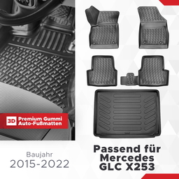 3D Auto Gummimatten & Kofferraumwanne Set für Opel Astra K Baujahr 2015-2020 thumbnail