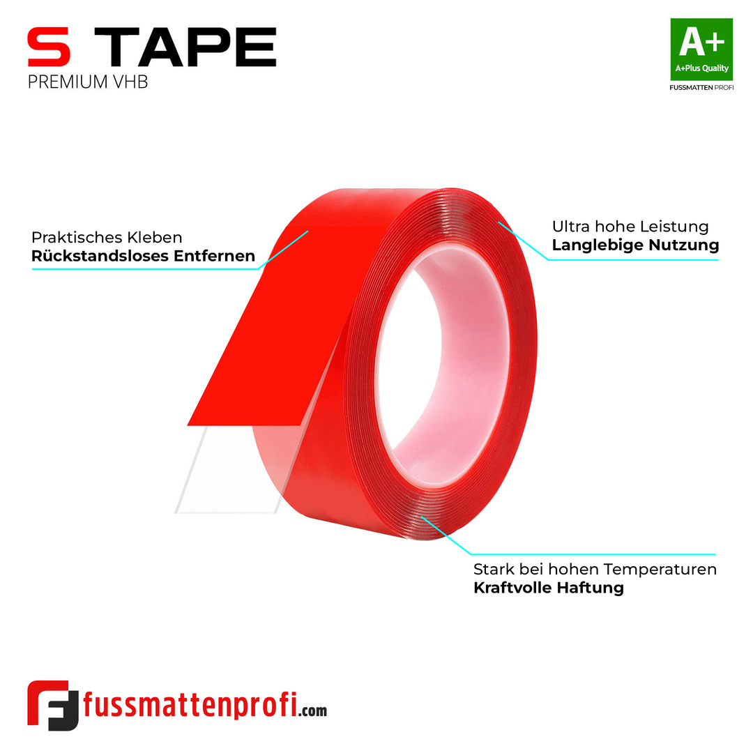 VHB Doppelseitiges Transparentband unsichtbares Klebeband Für Innen- & Außenbereich 50mm x 5m #2