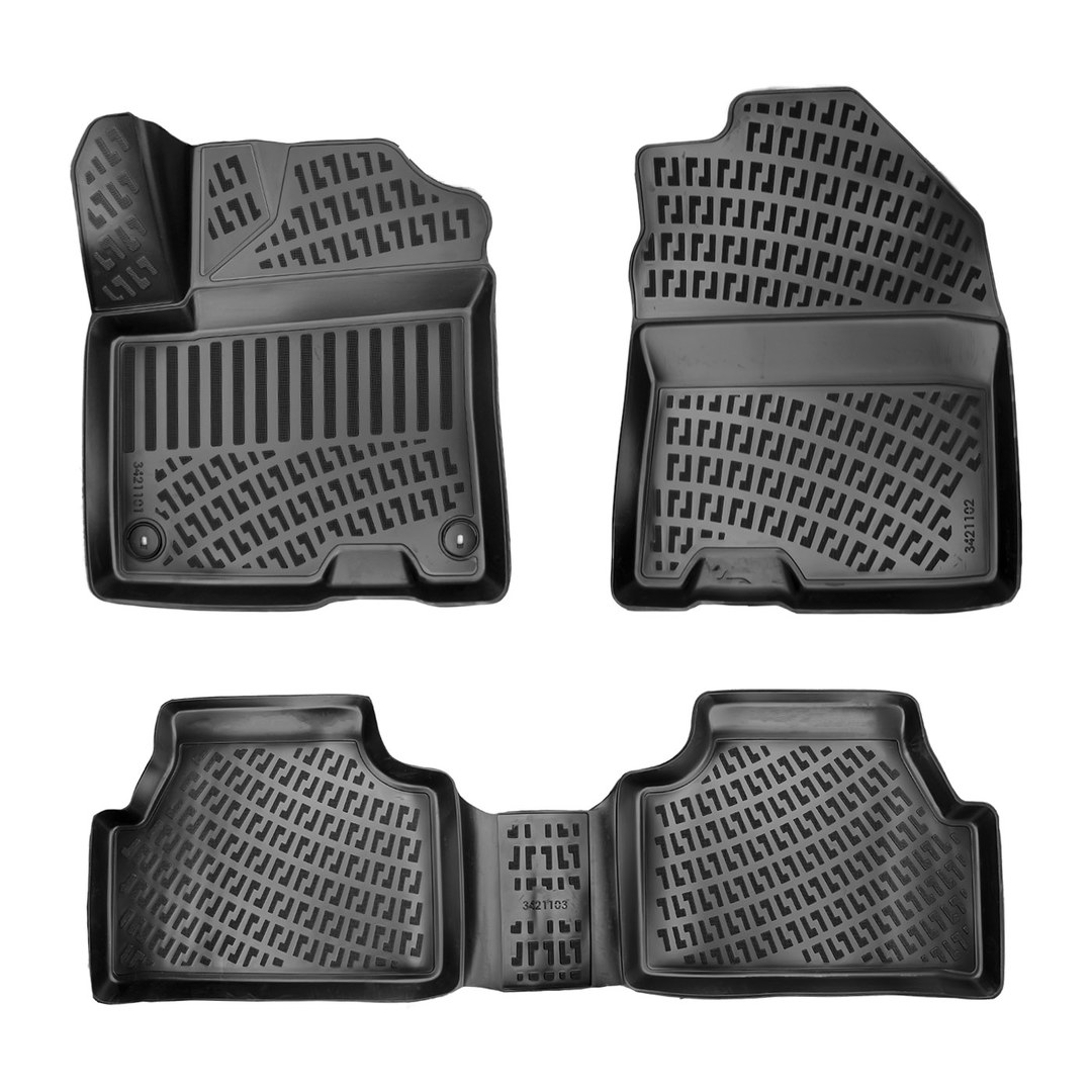 3D Auto Fussmatten Set passend für Hyundai Kona Elektro (1.Gen) Baujahr 2017-2023 #2