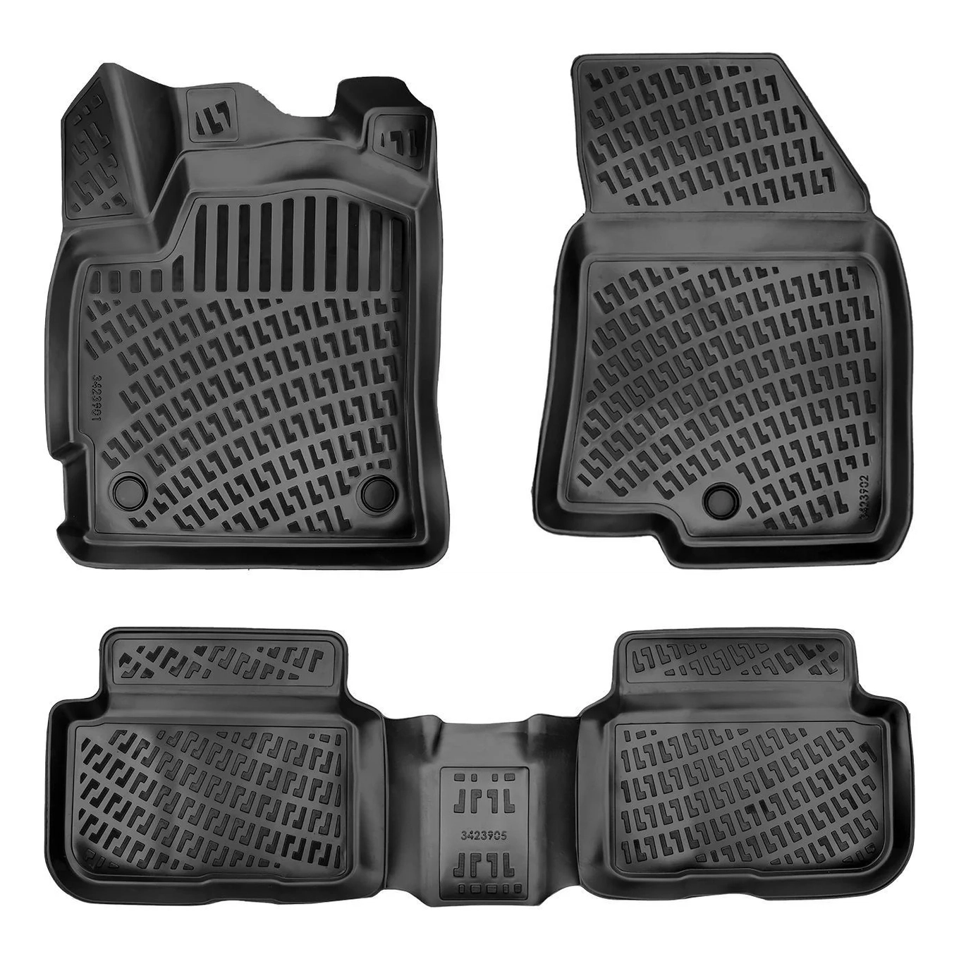 3D Premium Gummi Auto Fussmatten Set Passend für Renault Taliant Baujahr ab 2021 1