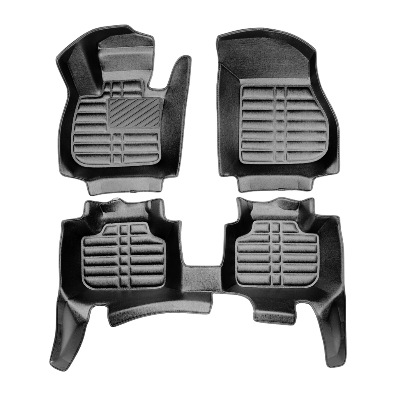 5D Premium Auto Fussmatten TPE Set passend für BMW 2 ( F45 / F46 ) Baujahr 2014-2021 2