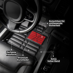 5D Premium Auto Fussmatten TPE Set passend für Fiat 500 X Baujahr 2014-2023 thumbnail