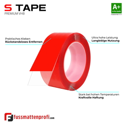 VHB Doppelseitiges Transparentband unsichtbares Klebeband Für Innen- & Außenbereich 25mm x 5m thumbnail