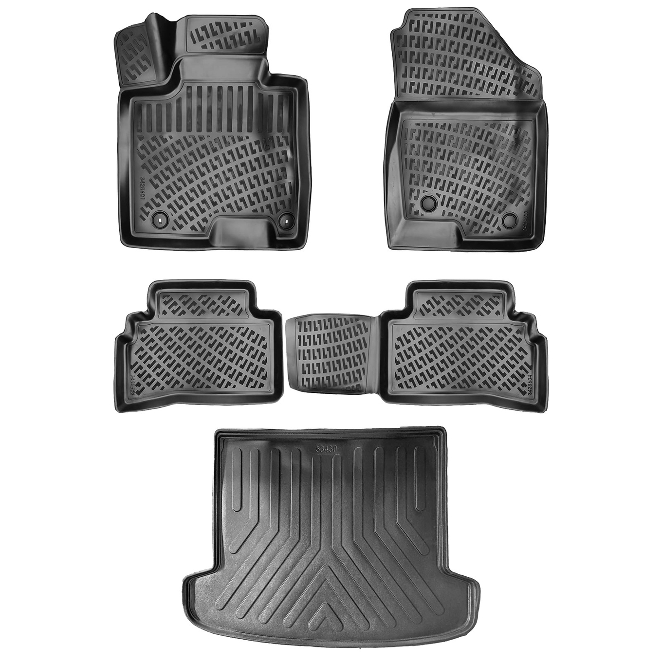 3D Auto Gummimatten & Kofferraumwanne Set für Hyundai Tucson (IV.Gen) ab 2021 #2