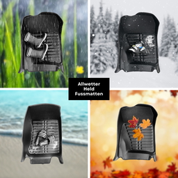 5D Premium Auto Fussmatten TPE Set passend für Hyundai Kona 1.Gen (Elektro) Baujahr 2017-2023 thumbnail