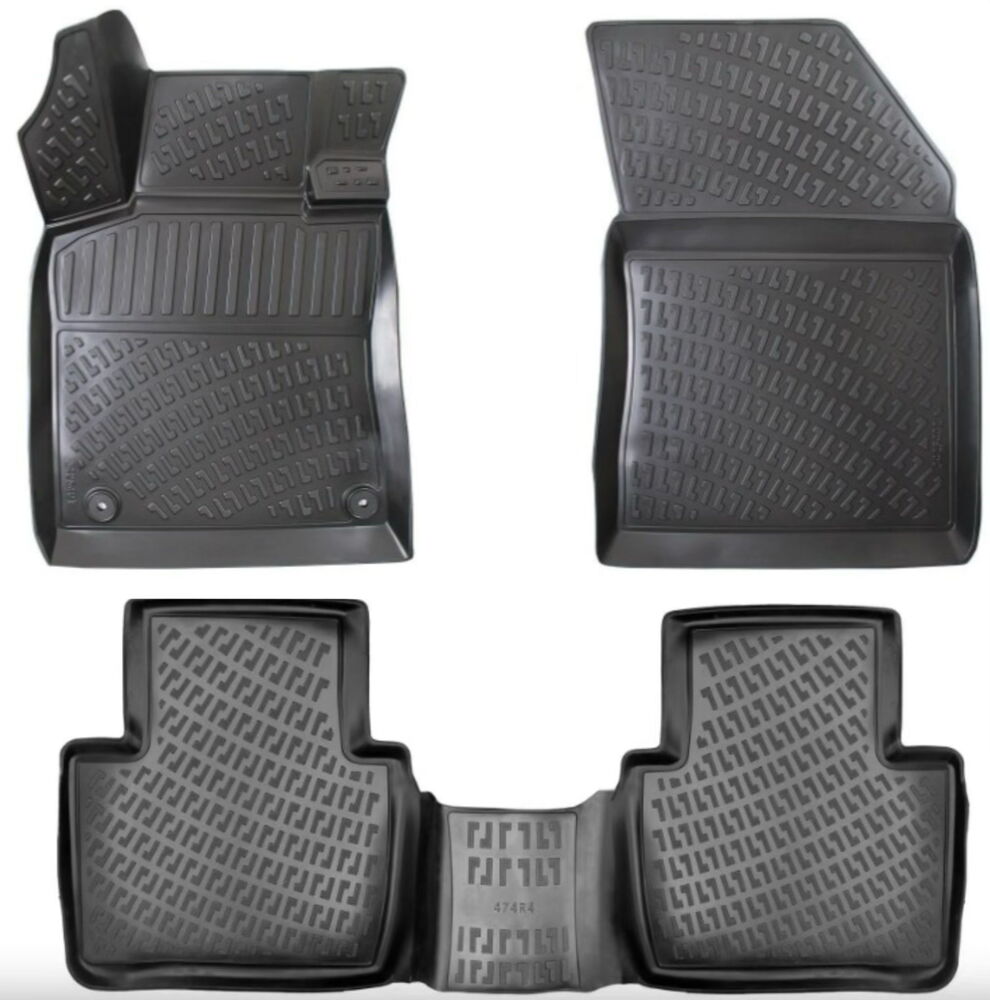 3D Premium Gummi Auto Fussmatten Set Passend für Peugeot 508 Baujahr ab 2020