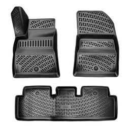 3D Auto Fussmatten Set passend für Tesla Model 3 Baujahr ab 2017 thumbnail