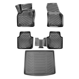 3D Auto Gummimatten & Kofferraumwanne Set für VW Tiguan ALLSPACE Baujahr ab 2016 thumbnail
