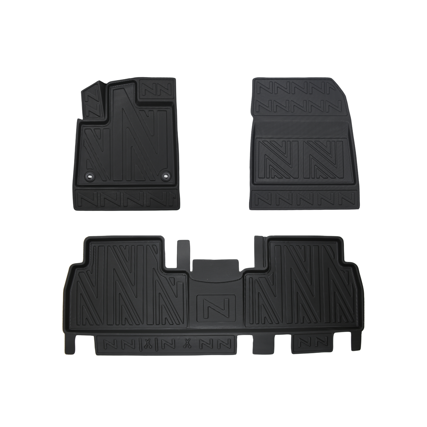 3D Fußmatten für Peugeot Rifter | 2019-2026 | Carbonfaser-Optik