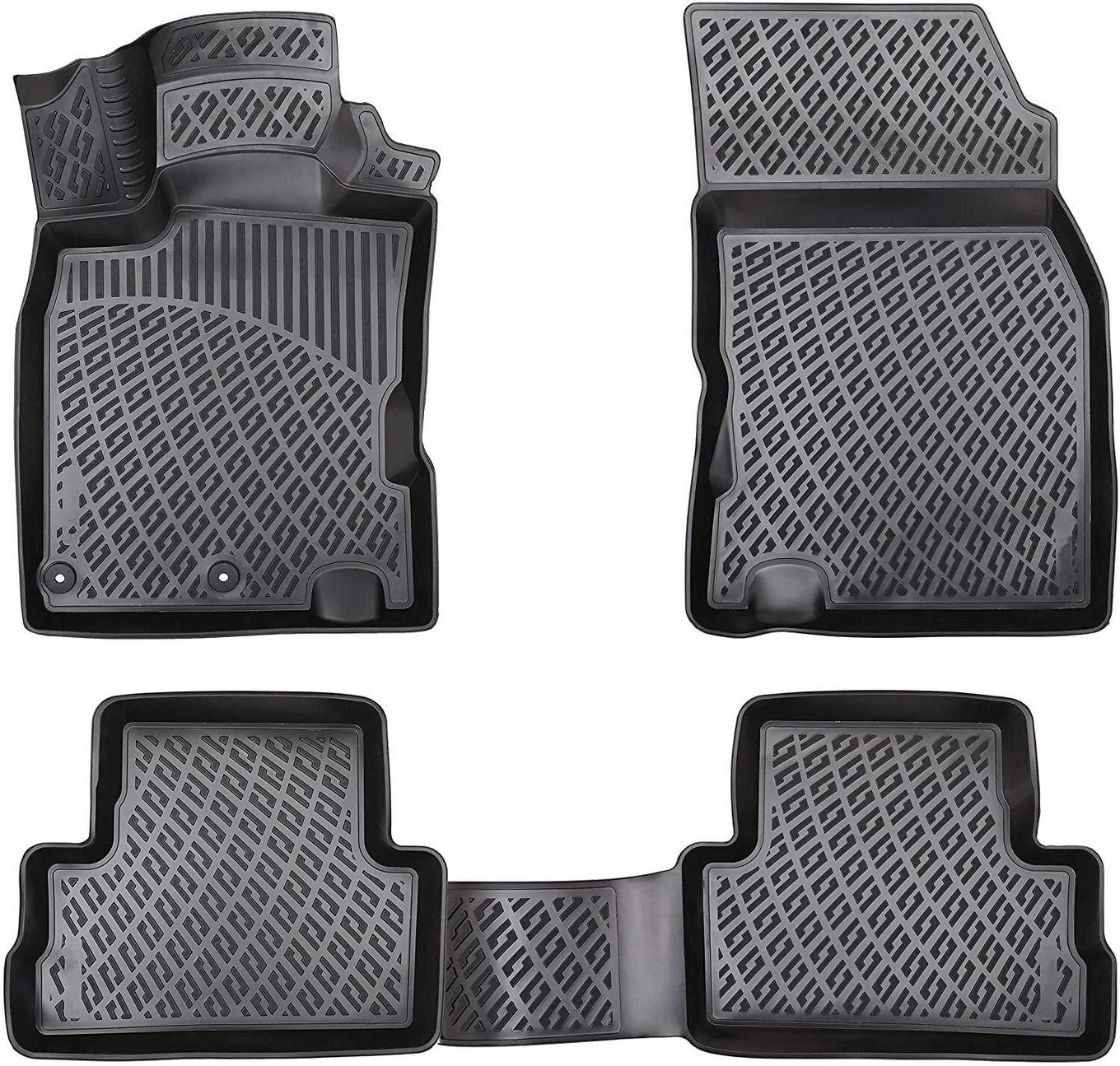3D Fussmatten passend für Nissan Qashqai II (2.Gen) J11 2014-2021