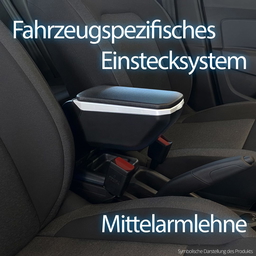 Mittelarmlehne Armauflage GRAU Passend für Dacia Duster 2.Gen ab 2018 aus hochwertigem ABS-Kunstleder thumbnail