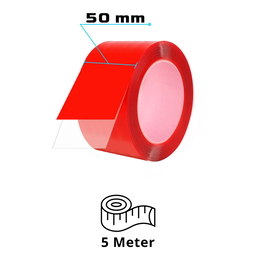 VHB Doppelseitiges Transparentband unsichtbares Klebeband Für Innen- & Außenbereich 50mm x 5m thumbnail